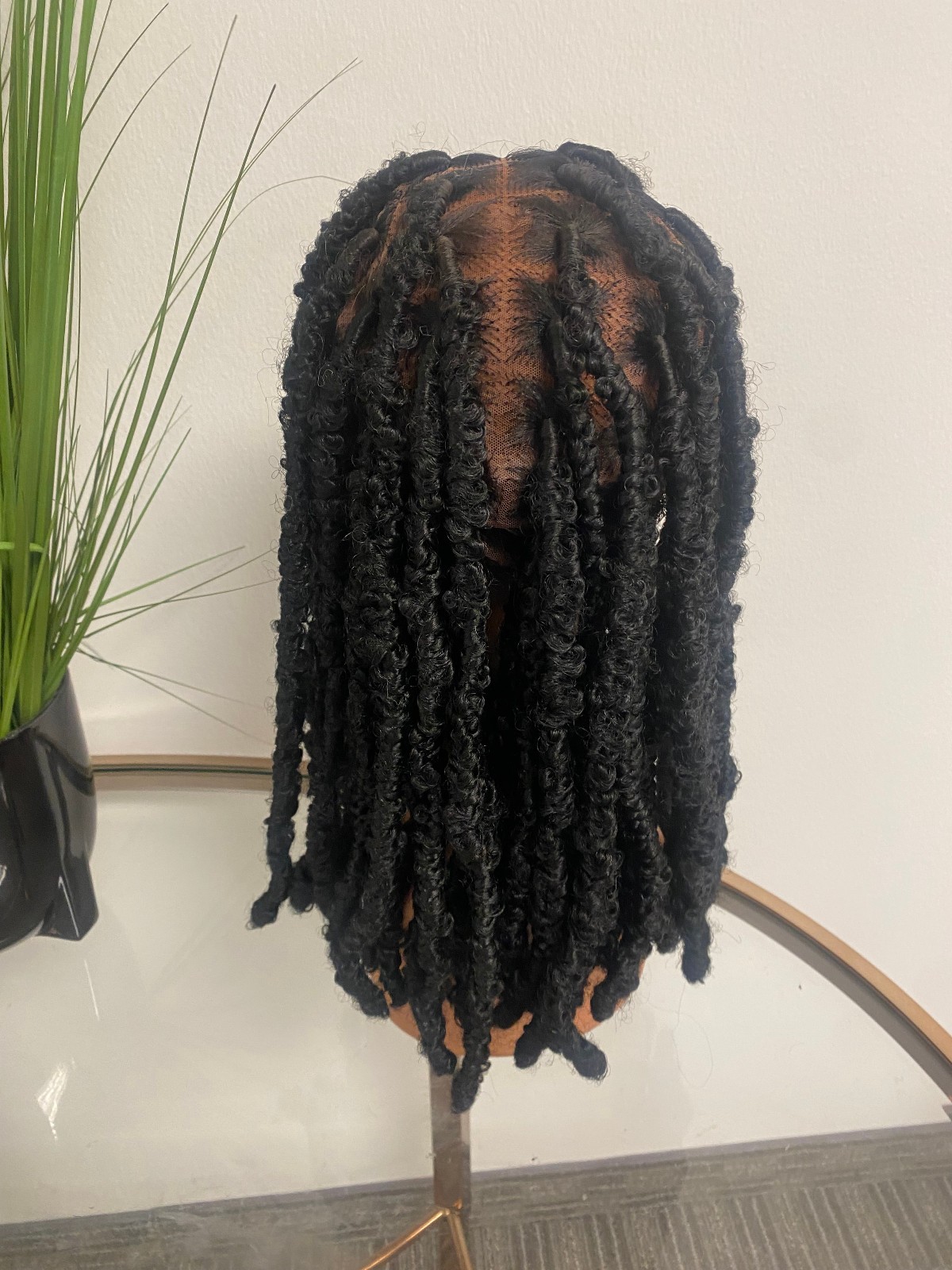 African Butterfly Locs Lace Closure Wig 16″