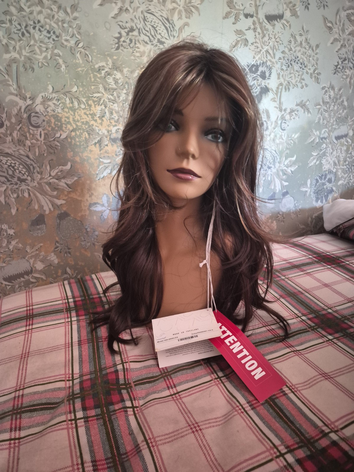 Layered Wavy Razberry Ice-R Synthetic NORIKO ANGELICA Wig Classic Cap 20in Women