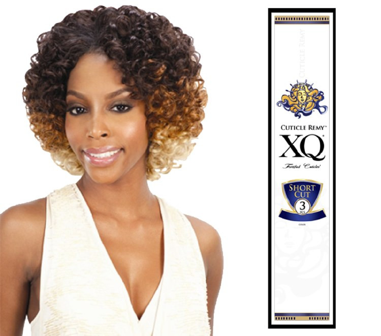 *ANY STYLE* 3 PCS SHAKE N GO CUTICLE XQ SHORT CUT 100% HUMAN HAIR-FREE SHIPPING