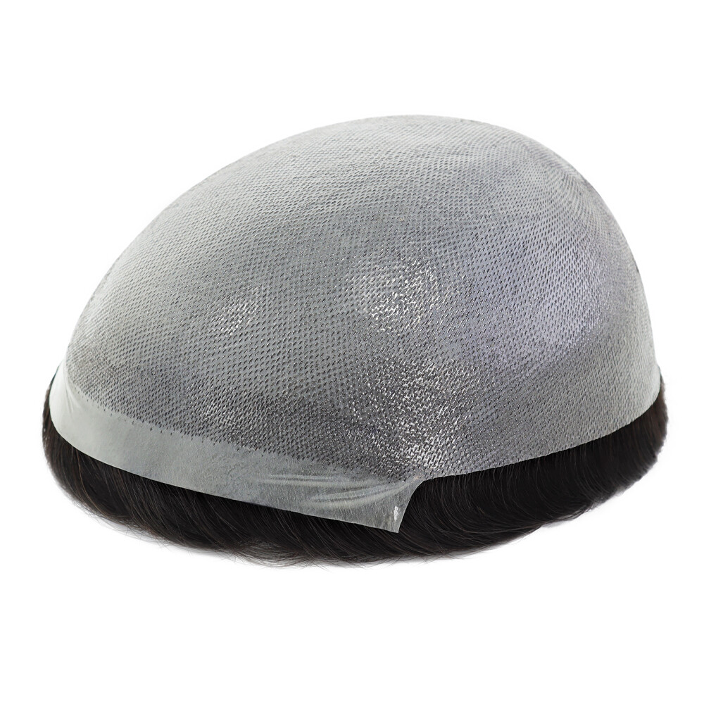 Ultra Thin Skin Mens Toupee Hairpiece Invisible Poly PU Hair Replacement Systems