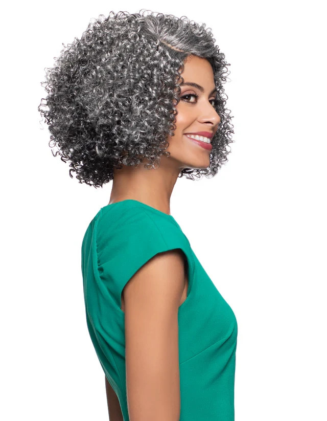 Foxy Silver Allison Wig, Stylish and Natural-Looking Synthetic Wig