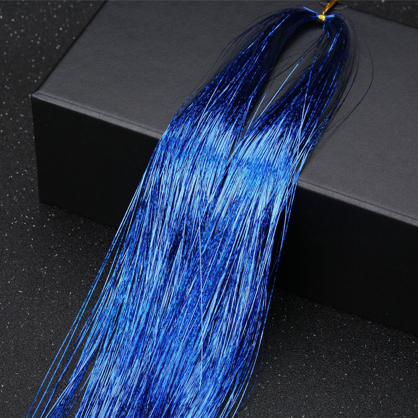 Hair tinsel 450 Strands Holographic Sparkle Extensions Glitter Women Dazzles