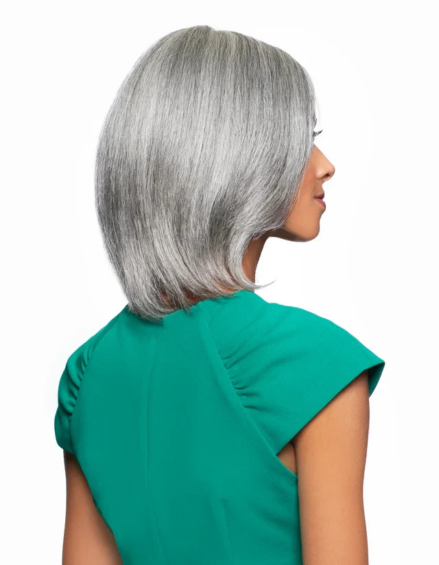 Foxy Silver ERICA, 100% Human Hair Wig, Lace Top, Straight, Fashionable Wig