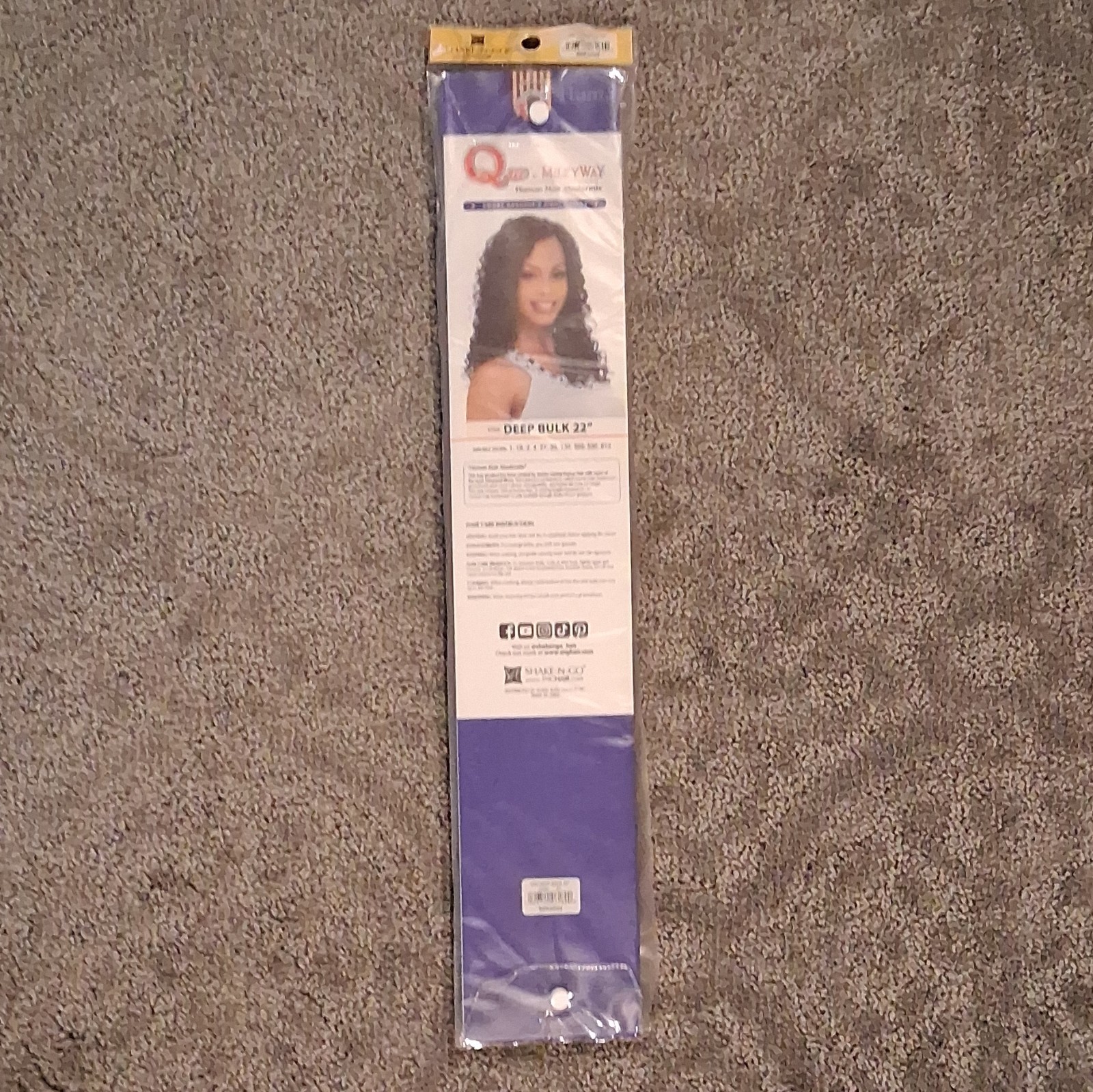 Milky Way Human Hair Mastermix Deep Bulk Wavy 22in Auburn Weaving Extension