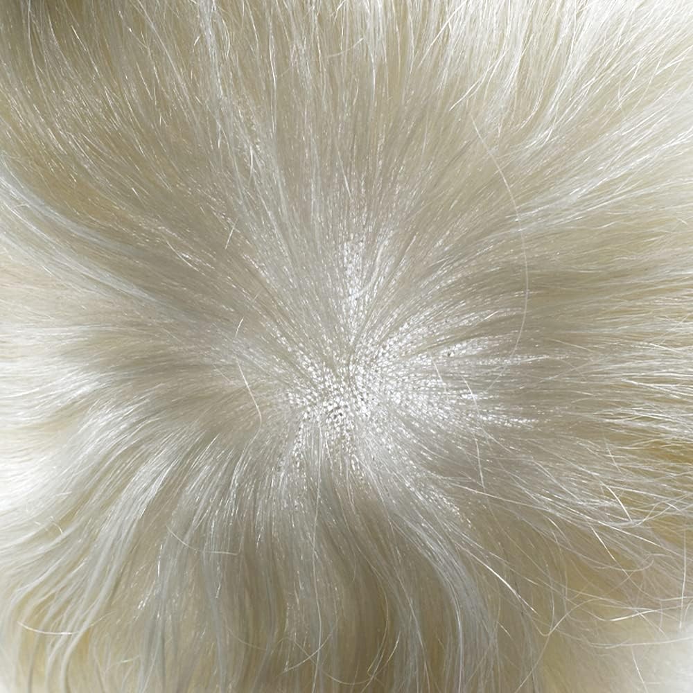Mens Toupee Wig Thin Skin V-Loop Men Hairpiece Replacement System Units