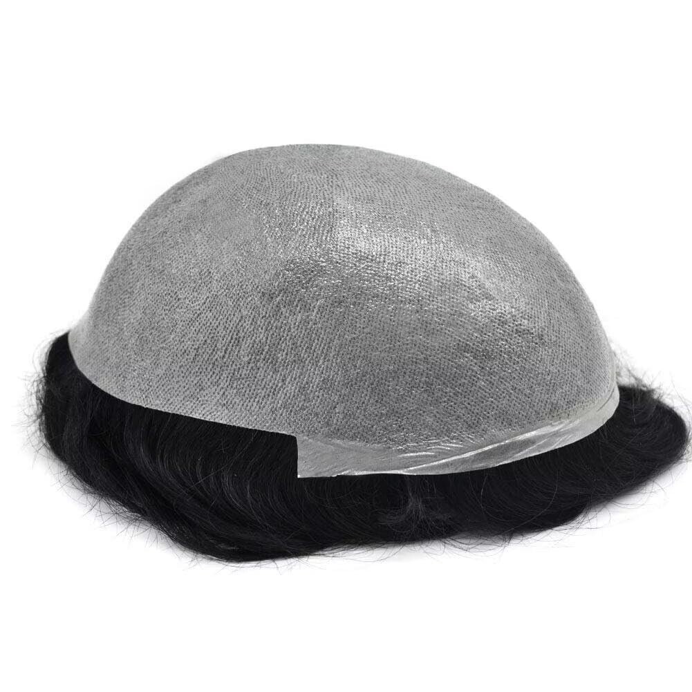 Ultra Thin Skin V-Loop Men Hair Replacement SystemMens Toupee Human Hair Piece