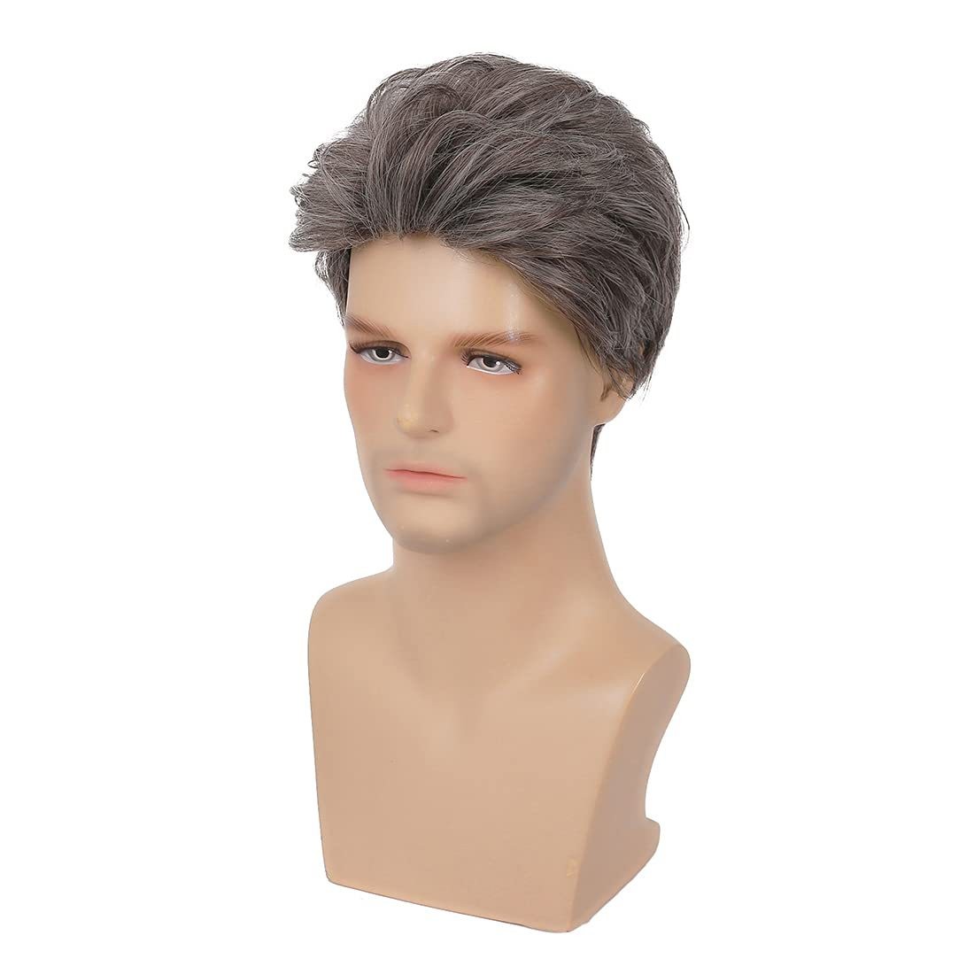 Men’s Short C Wig 6in Full Wig Party Cosplay Heat Resistant Synthetic