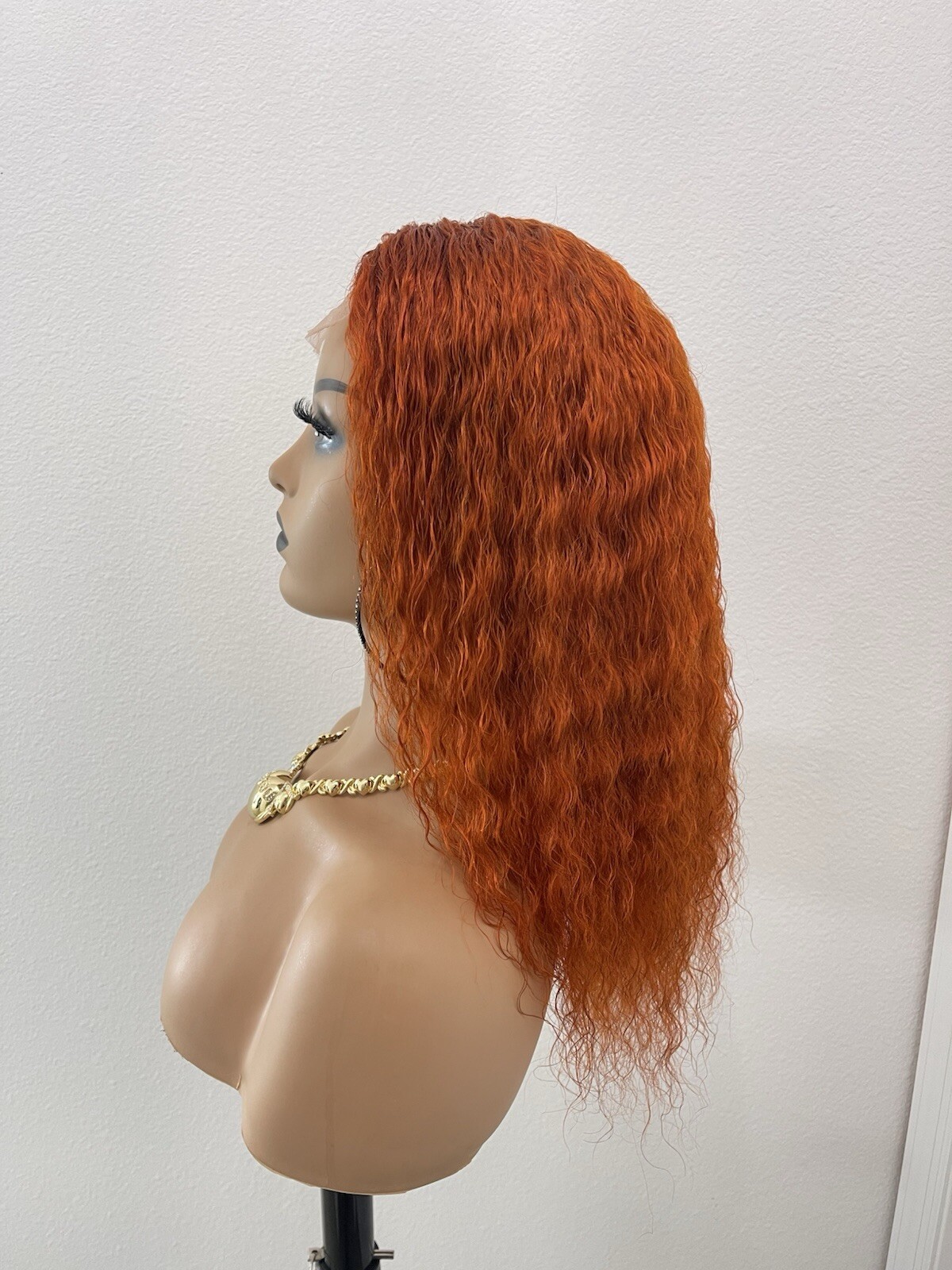 18” 4×4 Transparent Lace, Custom Colored, Human Hair, Closure wig, With Extra Ba