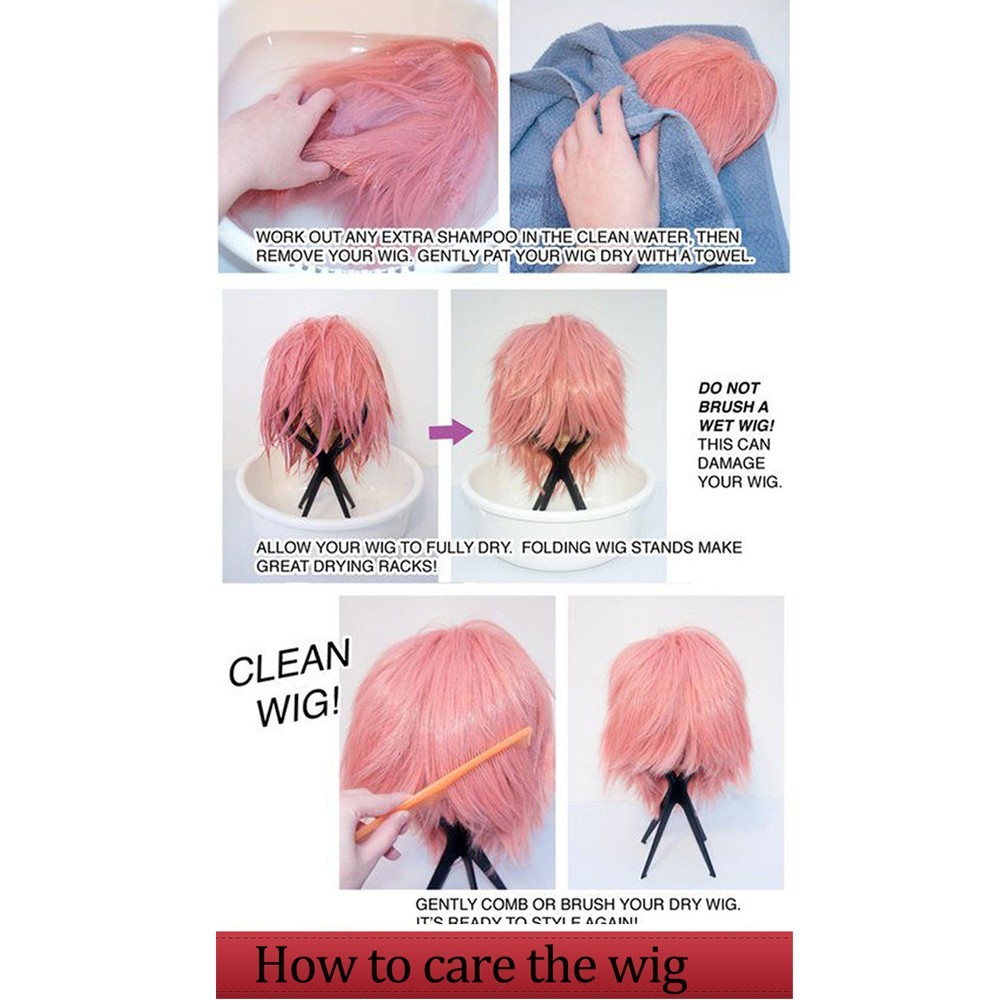 Unisex Cosplay Short Hair Wig Women Men Straight Halloween Party Costume Wigs US