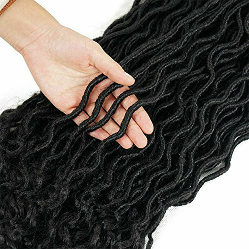 5 Pack = 120s Goddess Faux Locs Dreadlocks Twist Crochet Braids Hair Extensions