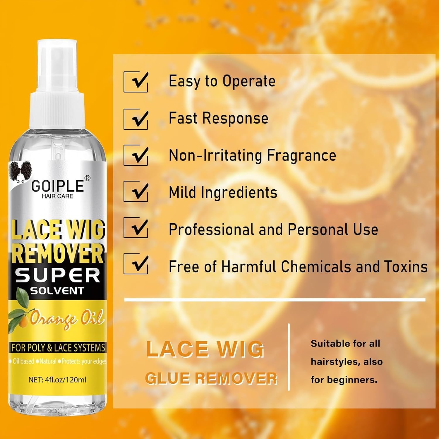 Fast-Acting Tape-in Hair & Wig Adhesive Remover