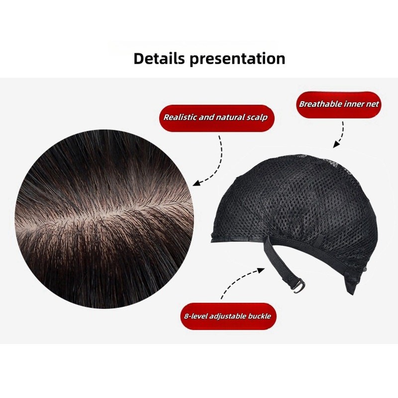 Women’s Human Long Curly Wavy Hair Wig Dark Brown Hair