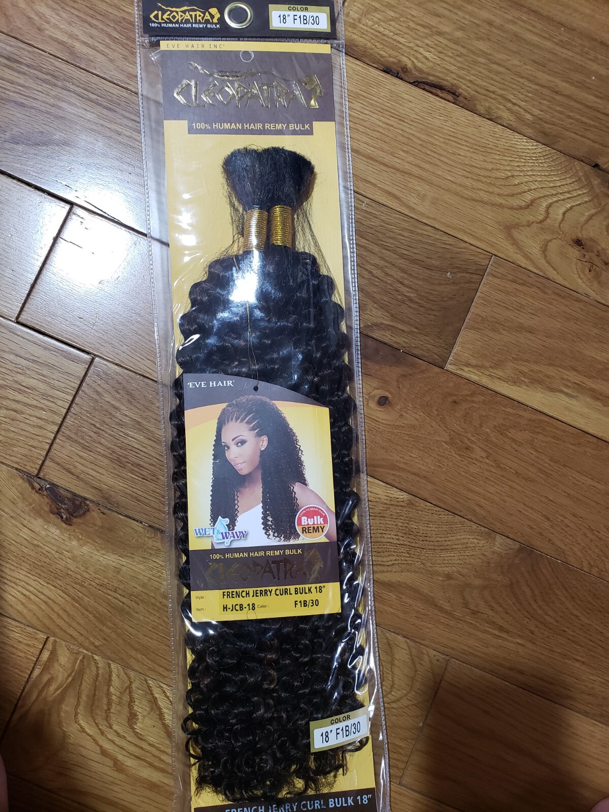 Cleopatra French JERRY CURL Bulk 18″ COLOR F1B/30
