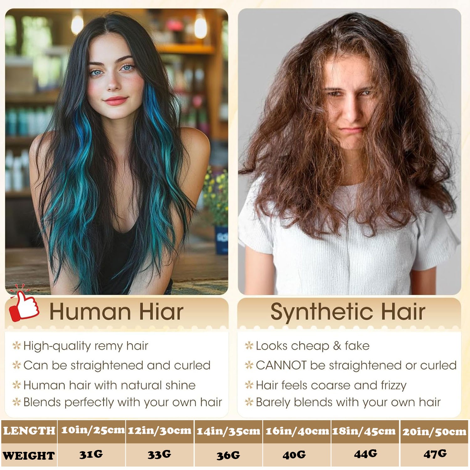 Lace Weft 6Pieces Clip in 100% Remy Human Hair Extensions Real Hair Half Head US