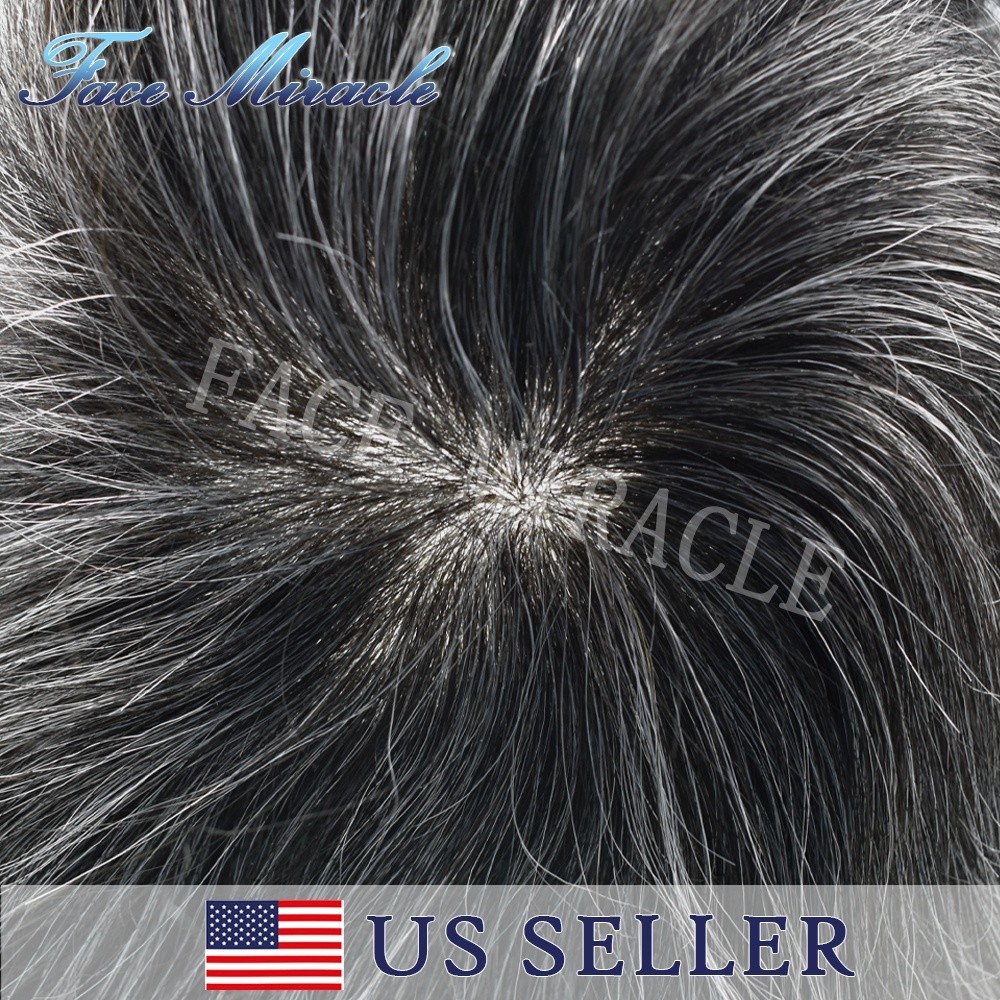 Men’s Hairpieces 0.1MM Thin Skin PU Toupee for Men Human Remy Hair Systems