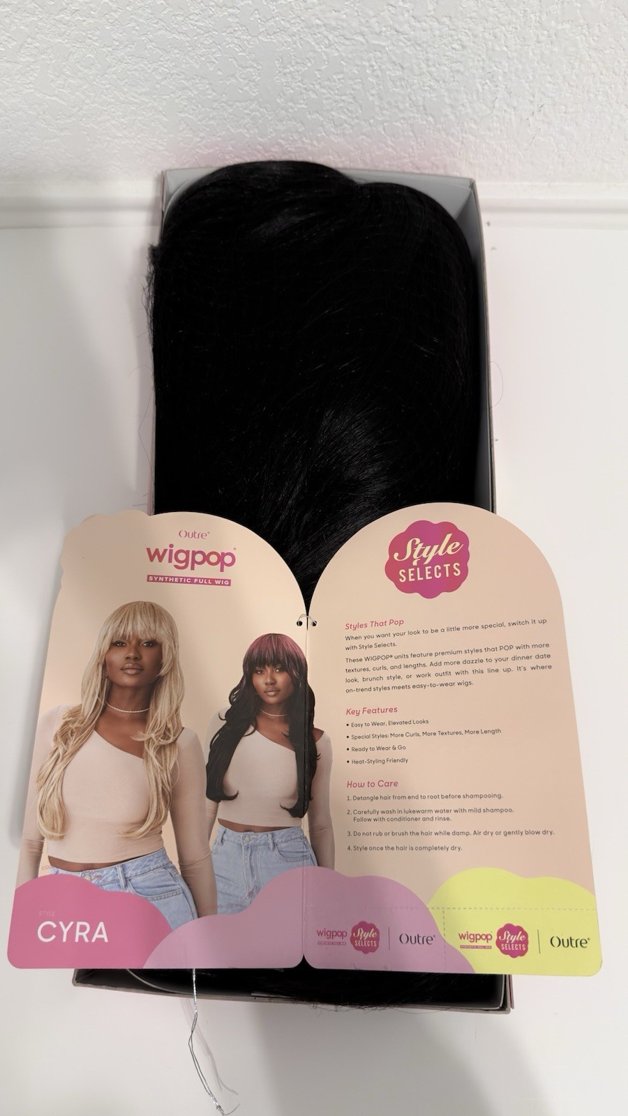 Wigpop – Style Selects – Cyra (OFF BLACK 1B) “never-worn wig”