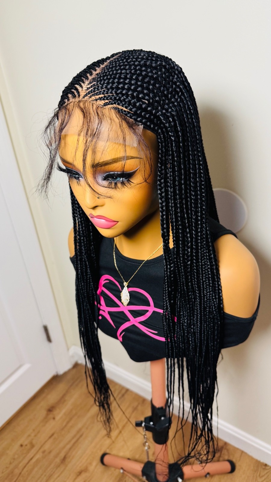braided wig closure Easy Wear Ready To Ship