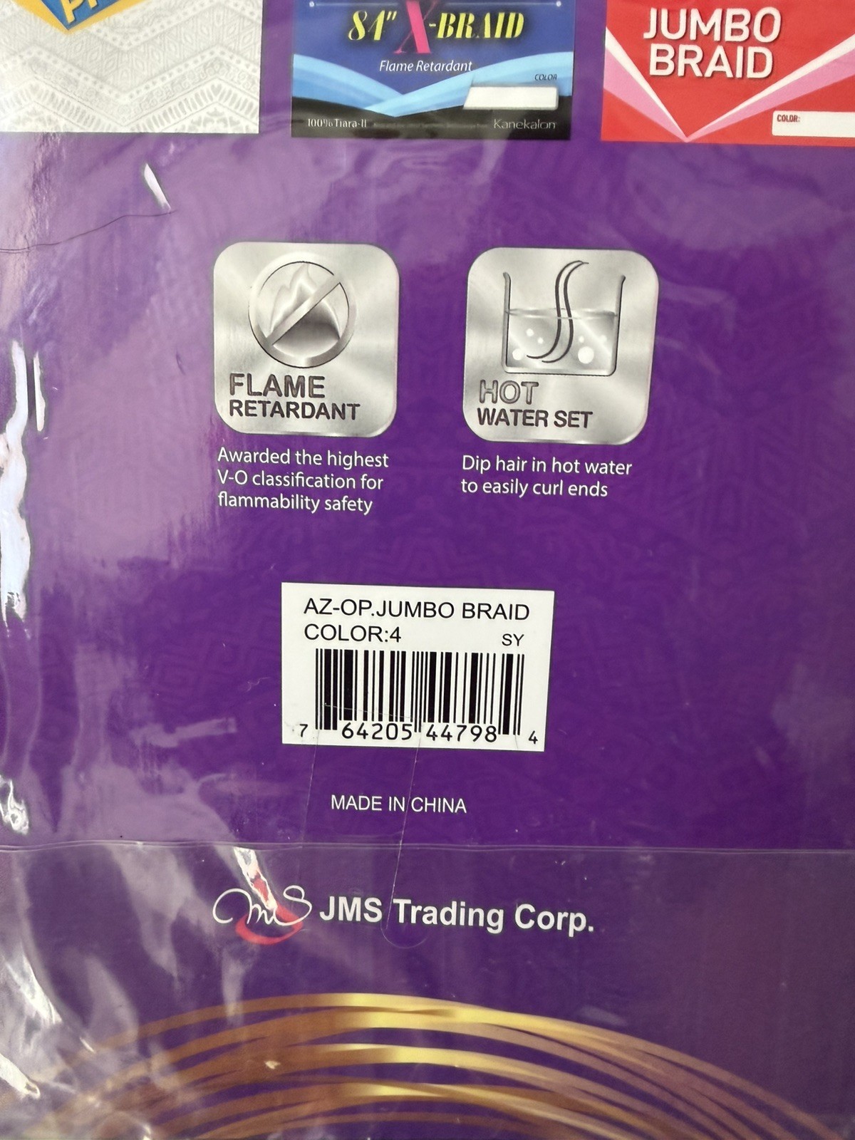 AFREEZM Kanekalon Jumbo Braiding Hair #4 Synthetic NWT 2 for the price of 1