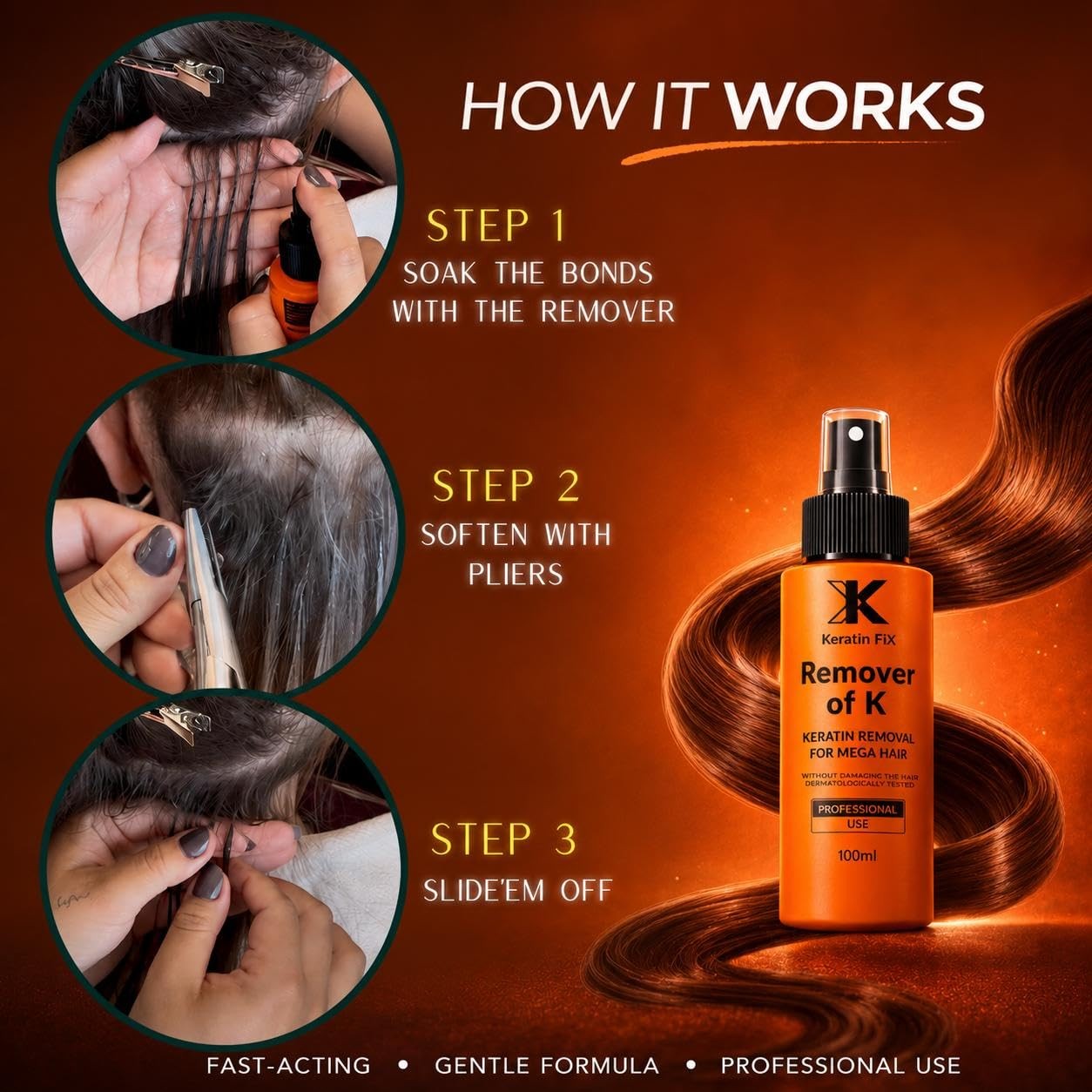 Keratin FiX Remover of K – Keratin Bond Adhesive Remover for Hair Extensions …
