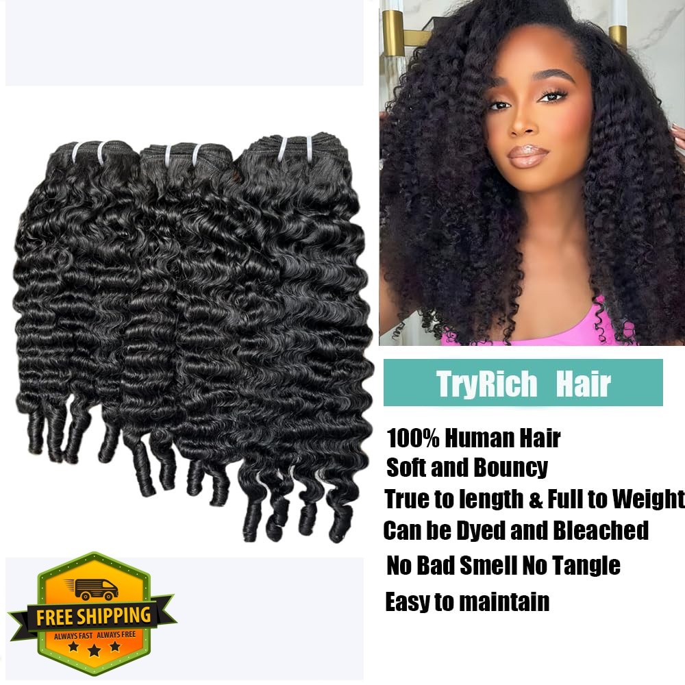 TryRich 14-18in Natural Black Bundles