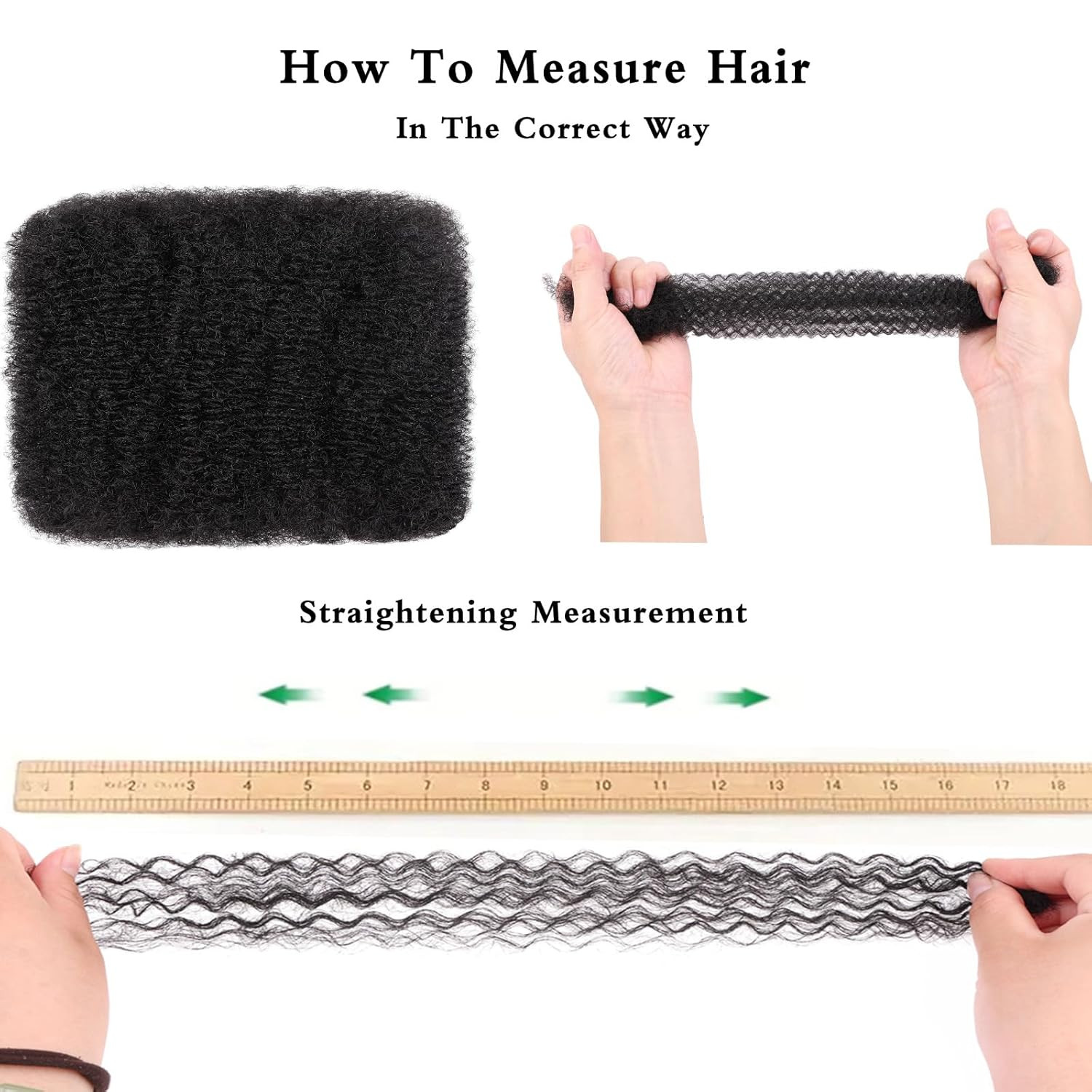 16 Inch 3 Bundles 90g Natural Black Afro Kinky Curly Braiding Bulk Hair For Mini
