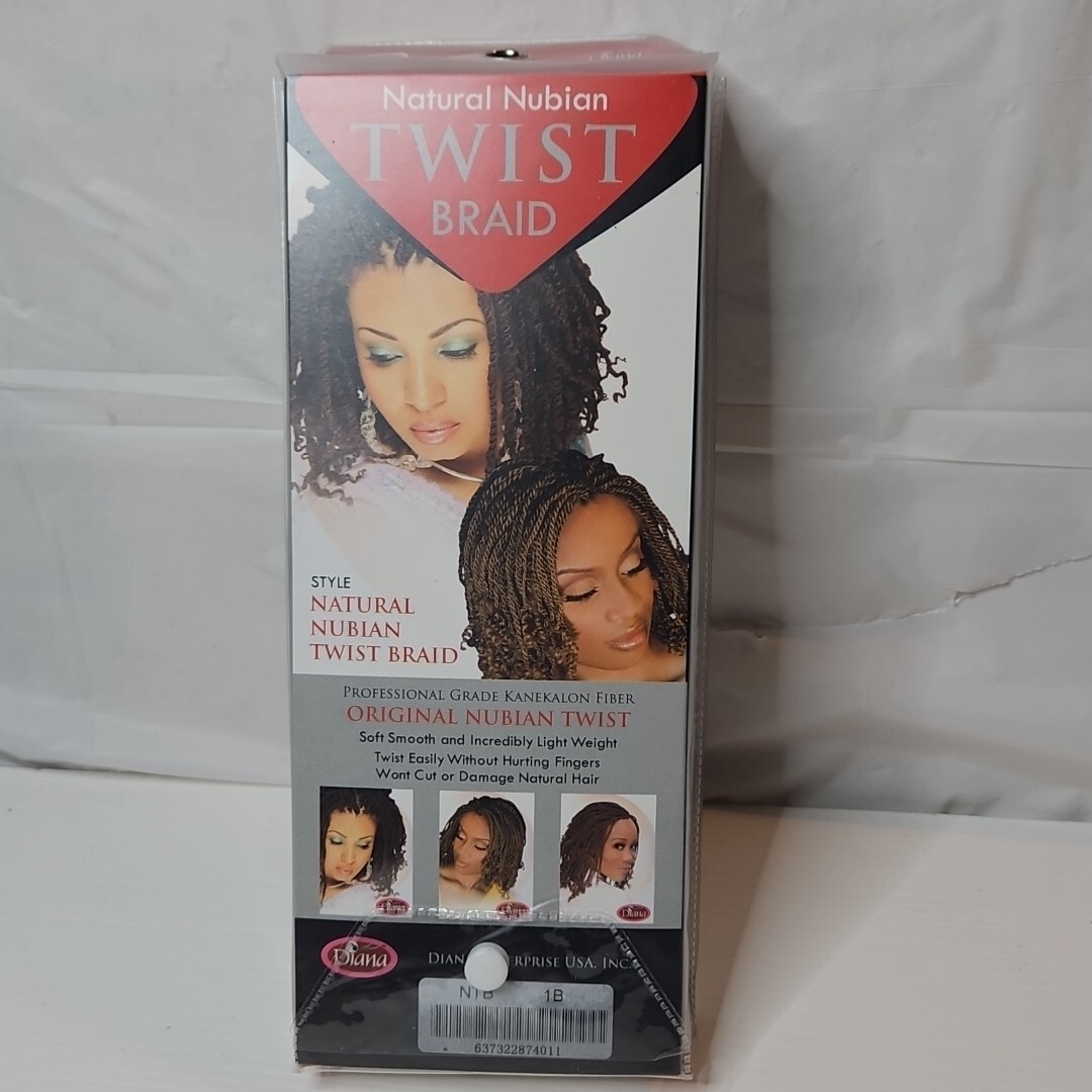 Original Natural Nubian Twist Braid 100% Kanekalon 2X BraidingHair Elastic Twist