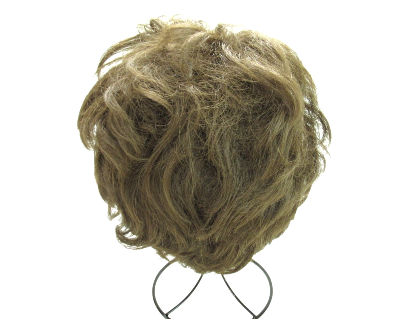 LONDON GIRL By SHAKE-N-GO Fit Cap SHORT CURLY Medium Brown SYNTHETIC HAIR WIG L
