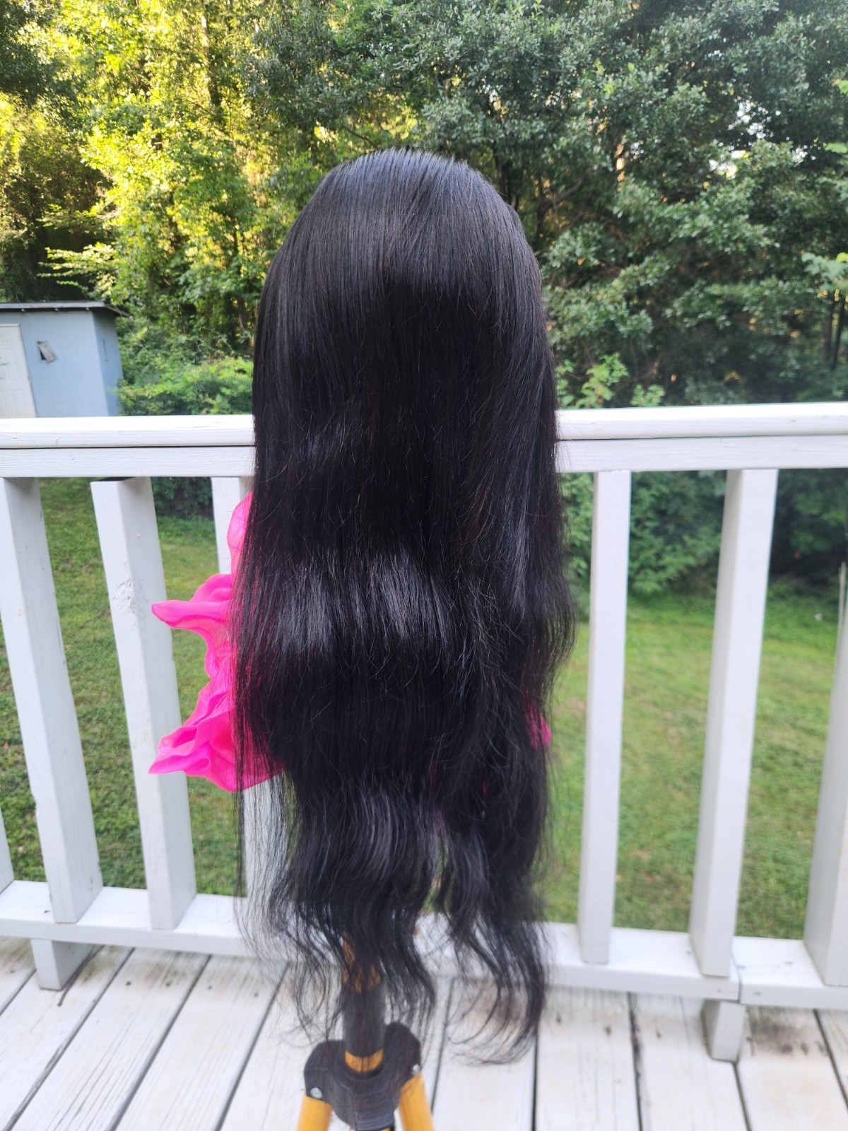 Pre-everything Lace Front Wig Straight Black Long Natural Look Women Adult