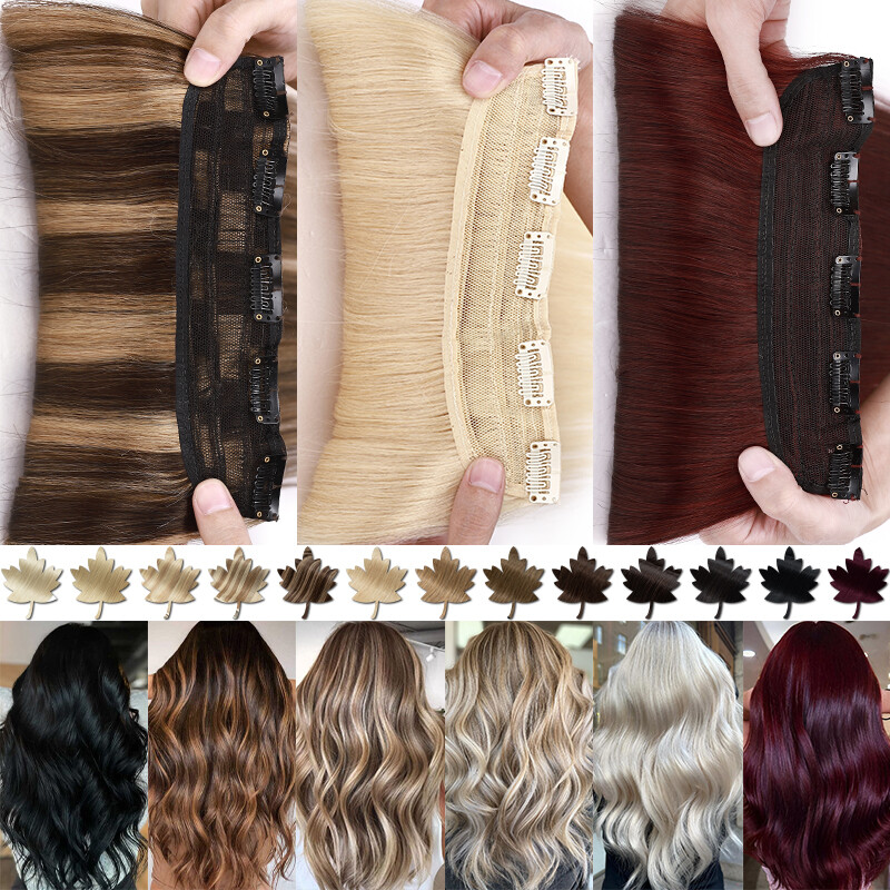 CLEARANCE Clip in Hair Extensions 100% Remy Human Hair Full Head One Piece Thick