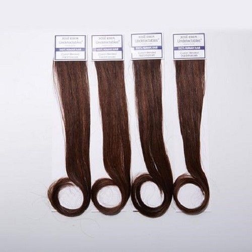 Jose Eber 4pc 100% Human Hair Enhancer Kit, Medium/Dark Brown 16″