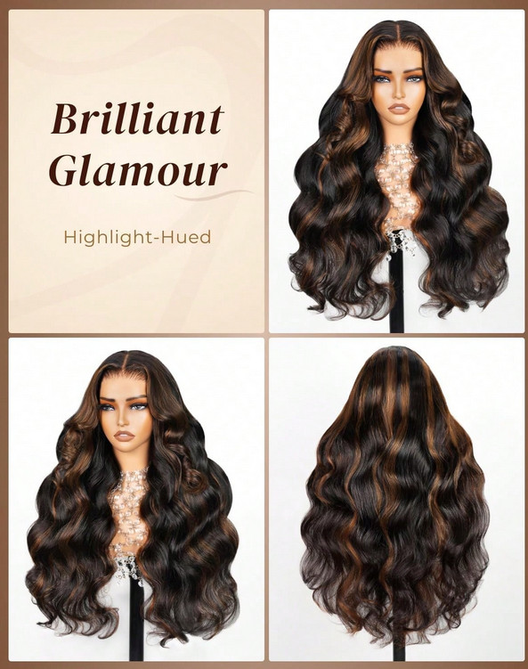 Brazilian Virgin Human Hair 5×5 Boyd Wave Human Hair Ombre 1B/30 Lace Front Wigs