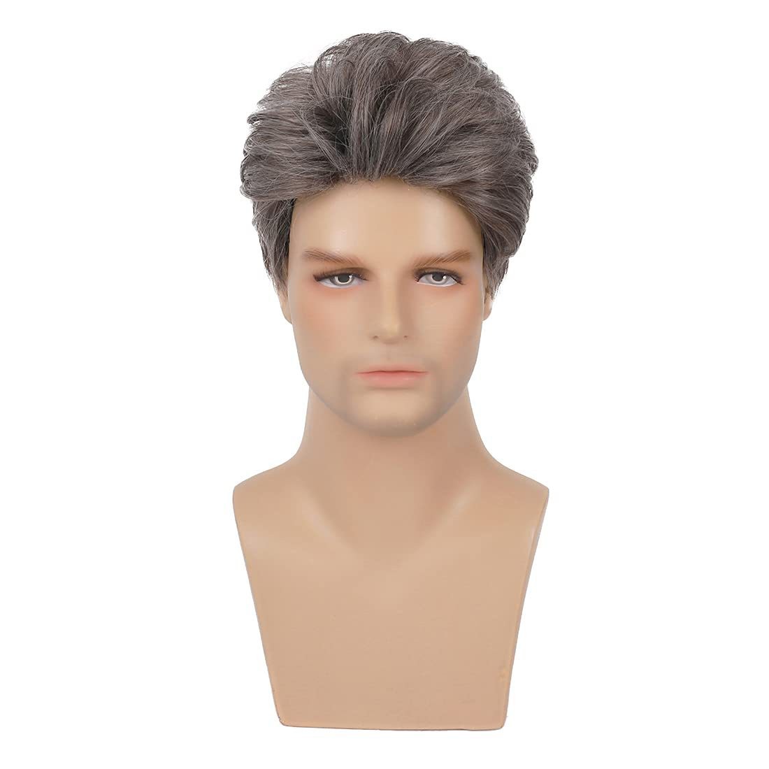 Men’s Short C Wig 6in Full Wig Party Cosplay Heat Resistant Synthetic