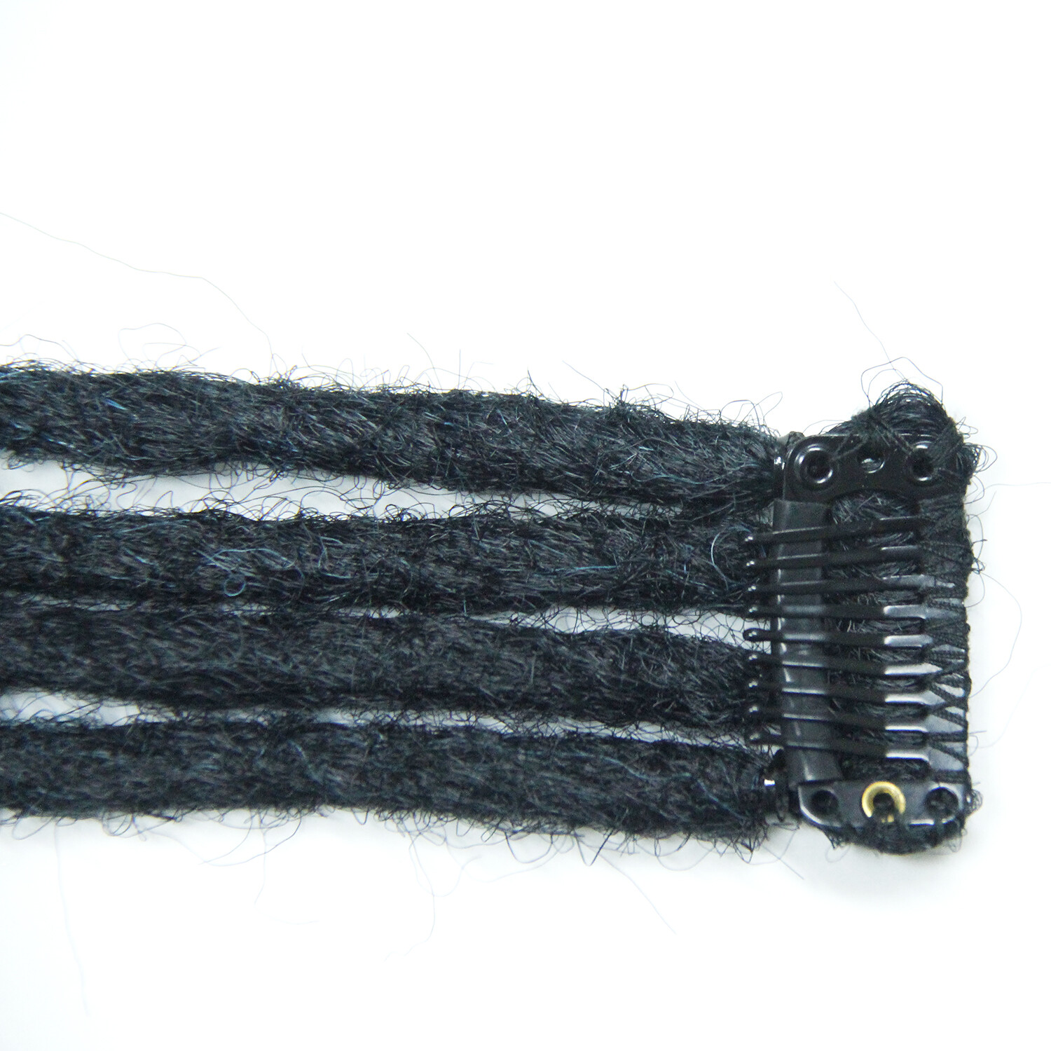 24″ Colorful Clip In Dreadlocks Extensions Thin Soft Dreads Locs w/ Dreads Beads