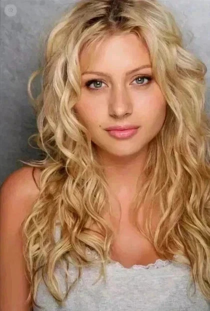 Human Hair New Fashion Women’s Long Natural Blond Brown Wavy Wigs 20 In
