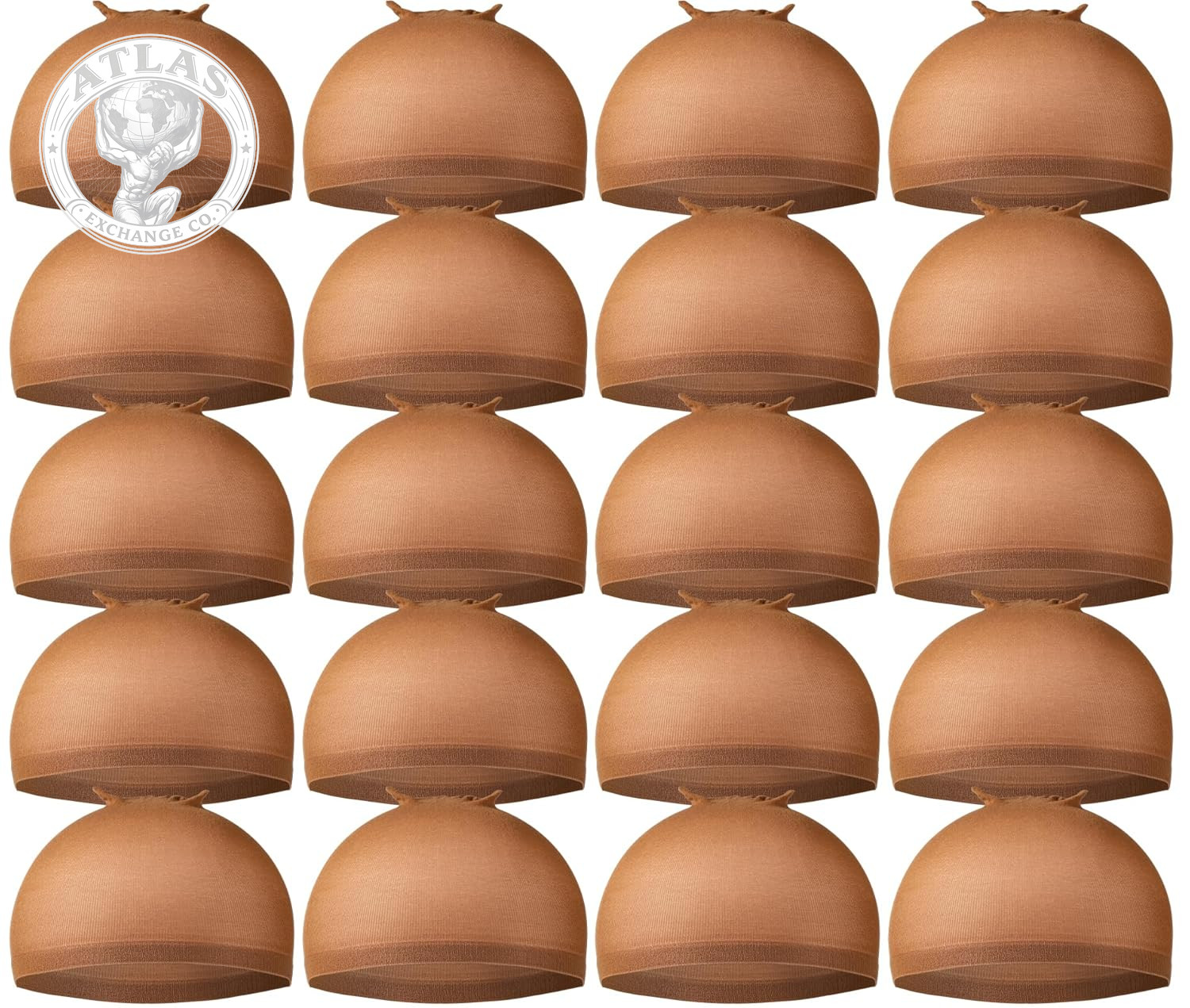 Teenitor Wig Caps, 20 Pack Stretchy Nylon Skin Tone Wig Application Caps for Wom