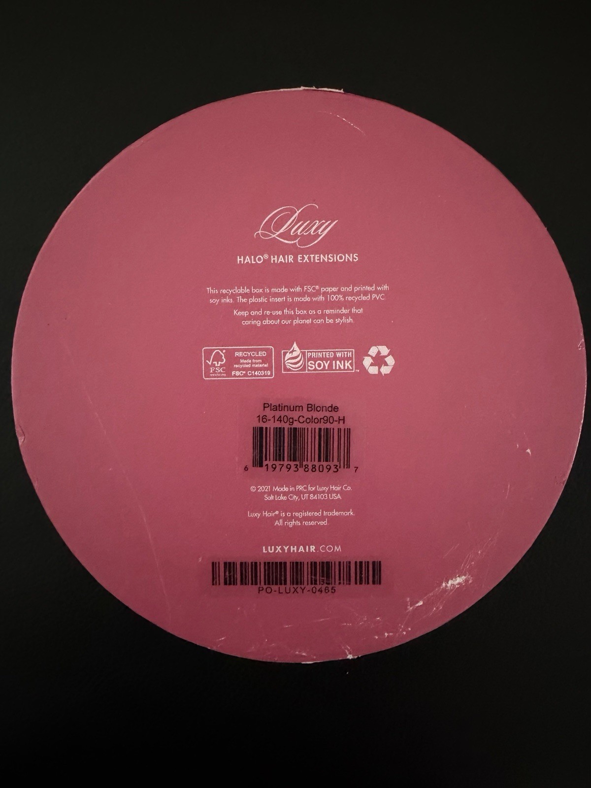Luxy 16” Platinum Blonde Halo Hair Extensions (140g)