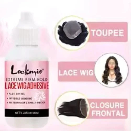 Wig Glue & Wig Remover Kit Waterproof Lace Front Toupee Adhesive Travel Size