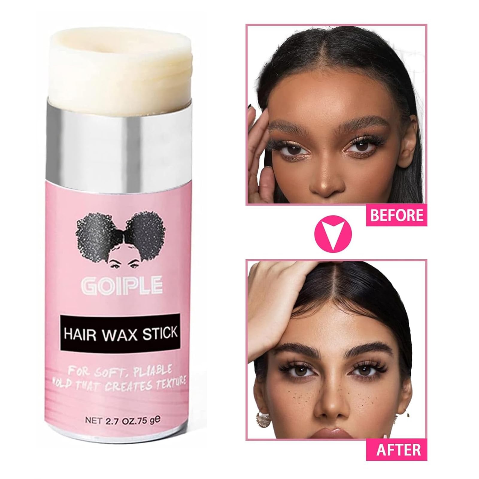 Lace Wig Adhesive Kit Strong Hold Glue, Remover, Wax Stick, Edge Band, HD Cap