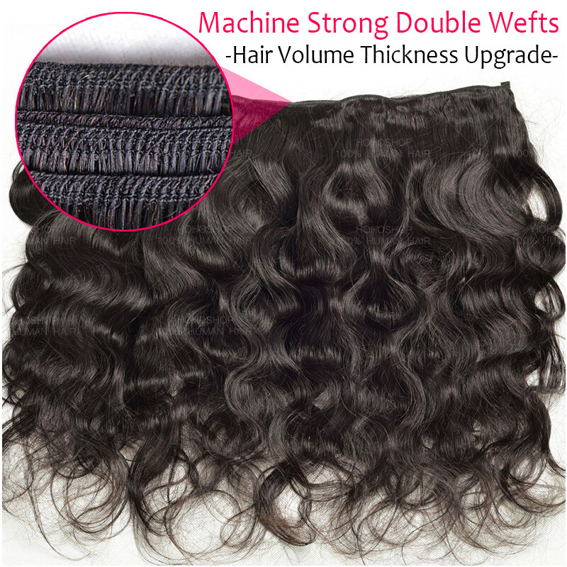 Straight Thick 100% Malaysian Virgin Bundles Human Hair Extentions Weave Weft 8A