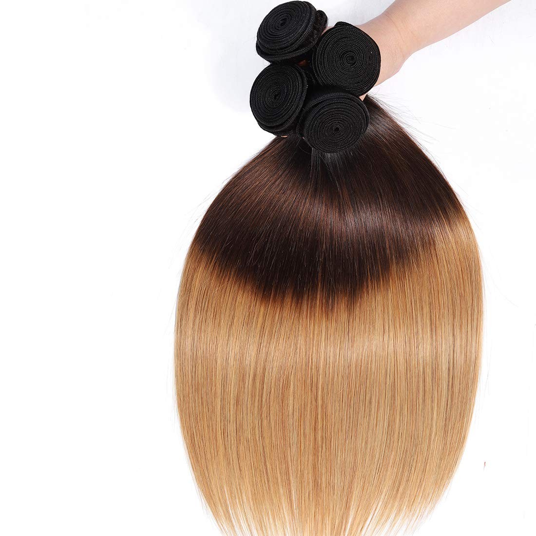 Cranberry Brazilian Ombre Virgin Human Hair Bundle – Straight Ombre Hair, 22inch
