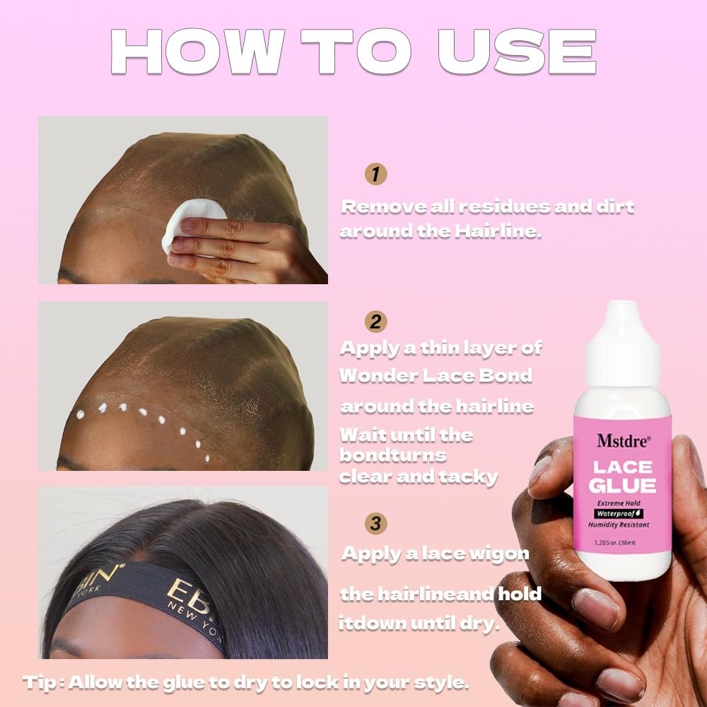 Strong Holding Glue for Lace Wigs and Hairdressing Systems – Invisible Bondin…
