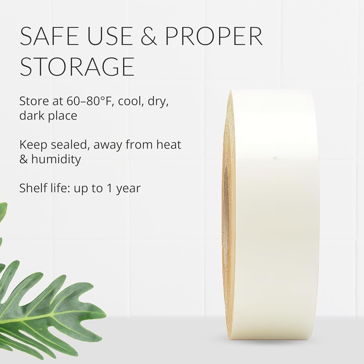 Hair Extension Tape Double Sided Strong Hold 1 x 3 Yards Polyurethane Beige