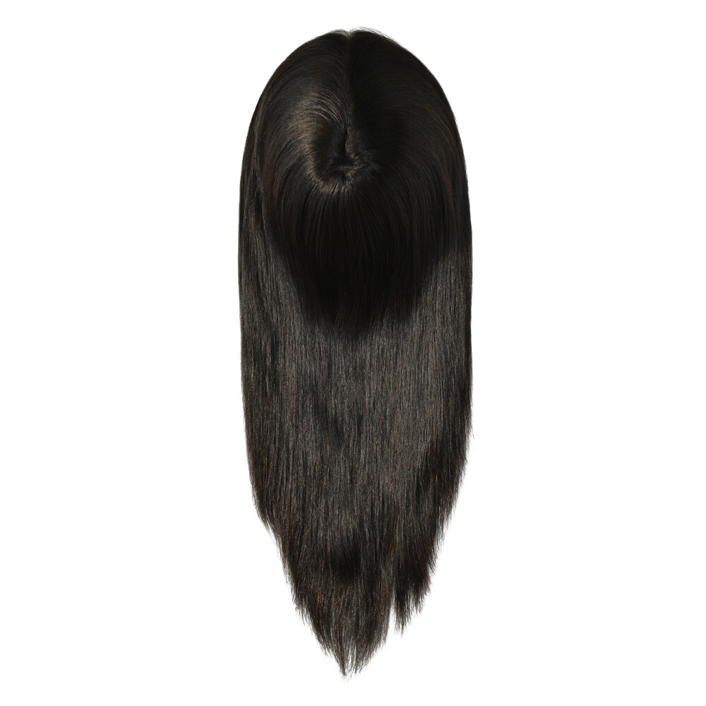 Women Toppers Top Pieces Hair Replacement Remy Hair 16” Long Human Hair Q6L 7X9