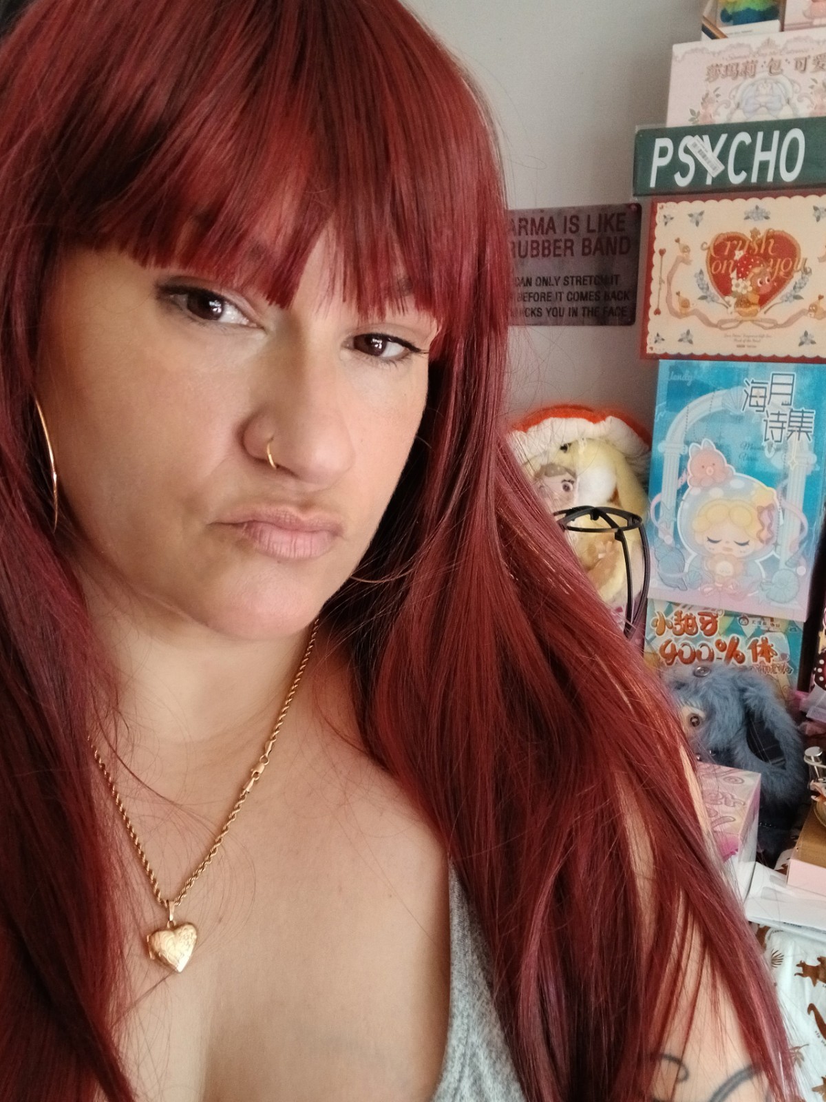 Human Hair Mix Blend Auburn/ Red Full Wig