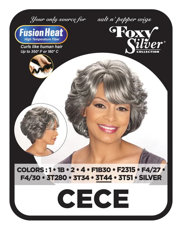 Foxy Silver CECE Wig, Stylish and Natural-Looking Synthetic Wig