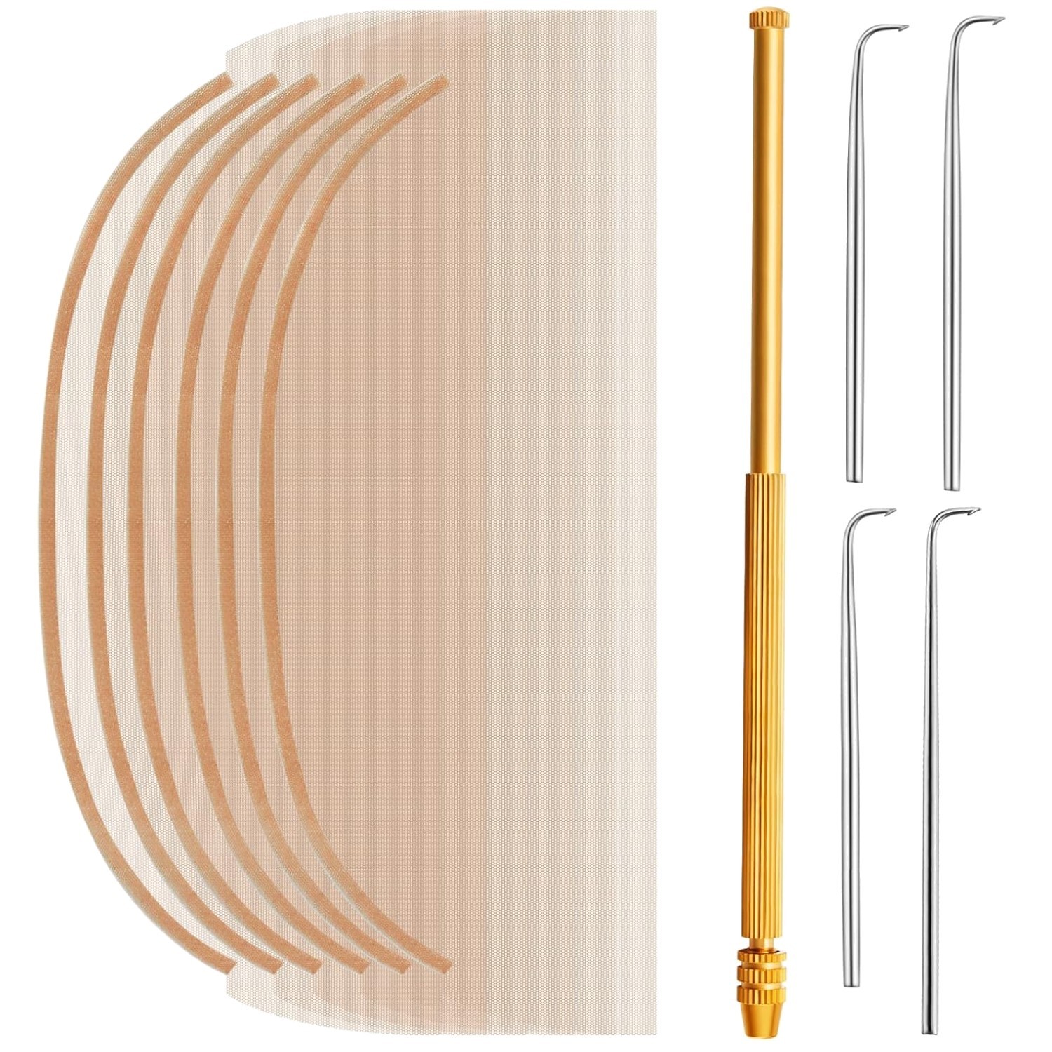 Wig Making Kit with 6 Swiss Lace Nets & Ventilating Needles##
