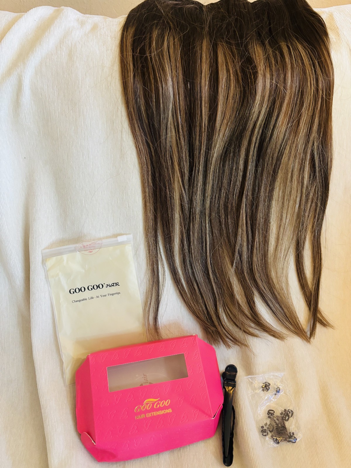 Caramel Blonde Balayage (4/27/4) Pro & Wire Hair Extension (70g-140g) × 1 Wire h
