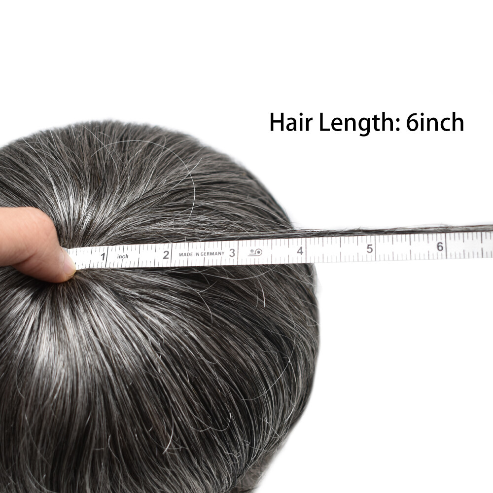 Mens Toupee Hair System Full French Lace Hairpiece Wig for Men Hair Replacements