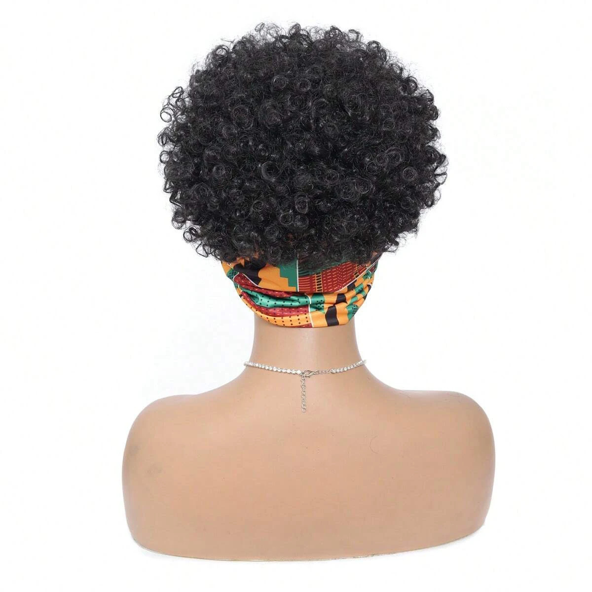Black Headband Wigs For Women Afro Kinky Curly Synthetic Short Hair