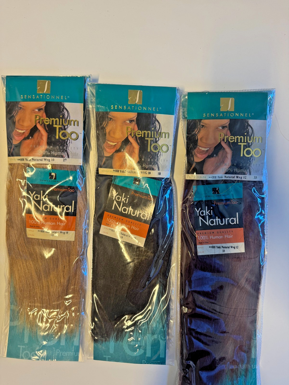 Sensationnel 100% Human Hair Natural Yaki Weave Multiple Lengths Colors